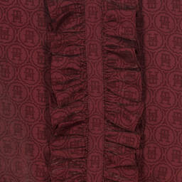 Tommy Hilfiger-Teen Girls Burgundy Red Ruffle Dress | Childrensalon Outlet