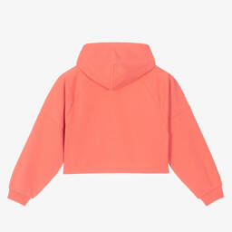 Tommy Hilfiger-Teen Girls Coral Pink Varsity Hoodie | Childrensalon Outlet