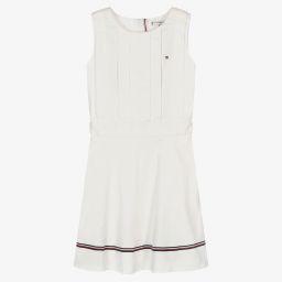 Tommy Hilfiger-Teen Girls Ivory Dress | Childrensalon Outlet