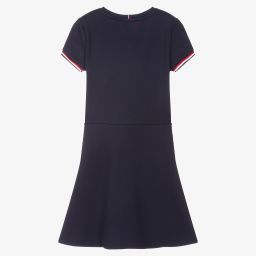 Tommy Hilfiger-فستان تينز فيسكوز جيرسي لون كحلي | Childrensalon Outlet