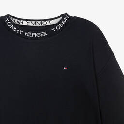 Tommy Hilfiger-فستان تينز بناتي جيرسي لون كحلي | Childrensalon Outlet