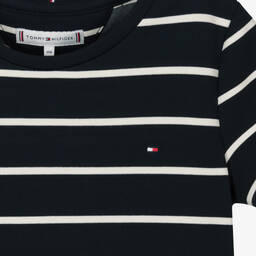 Tommy Hilfiger-Teen Girls Navy Blue Jersey Skater Dress | Childrensalon Outlet