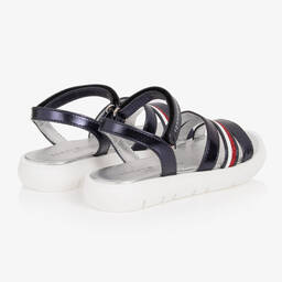 Tommy Hilfiger-صندل تينز بناتي جلد صناعي لون كحلي | Childrensalon Outlet
