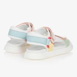 Tommy Hilfiger-صندل تينز بناتي جلد صناعي لون أبيض | Childrensalon Outlet