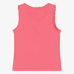 Tommy Hilfiger-Teen Girls Pink Cotton Tank Top | Childrensalon Outlet
