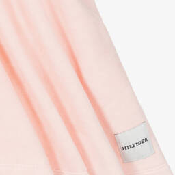 Tommy Hilfiger-Teen Girls Pink Cotton Velour Dress | Childrensalon Outlet