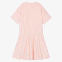 Tommy Hilfiger-Teen Girls Pink Cotton Velour Dress | Childrensalon Outlet