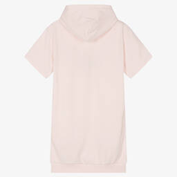 Tommy Hilfiger-فستان هودي تينز بناتي قطن جيرسي لون زهري | Childrensalon Outlet