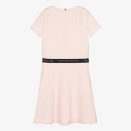 Tommy Hilfiger-فستان تينز بناتي مودال جيرسي لون زهري مع حزام | Childrensalon Outlet