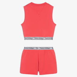 Tommy Hilfiger-Розовый топ и шорты из джерси | Childrensalon Outlet