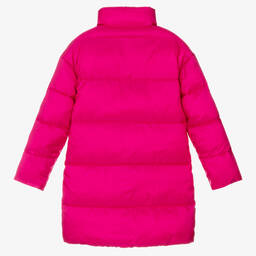 Tommy Hilfiger-معطف بافر تينز بناتي لون زهري | Childrensalon Outlet