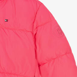 Tommy Hilfiger-Teen Girls Pink Puffer Jacket | Childrensalon Outlet