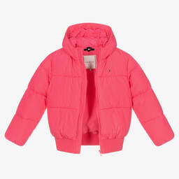 Tommy Hilfiger-Teen Girls Pink Puffer Jacket | Childrensalon Outlet