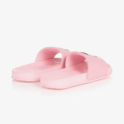 Tommy Hilfiger-شبشب سلايدرز تينز بناتي مطاط لون زهري | Childrensalon Outlet