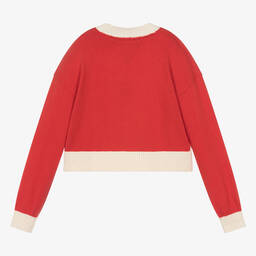 Tommy Hilfiger-Teen Girls Red 85 Cotton Jumper | Childrensalon Outlet