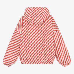 Tommy Hilfiger-Teen Girls Red & Ivory Windbreaker Jacket | Childrensalon Outlet