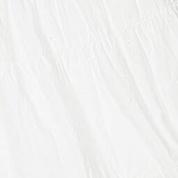 Tommy Hilfiger-تنورة تينز بناتي قطن برودوري لون أبيض | Childrensalon Outlet