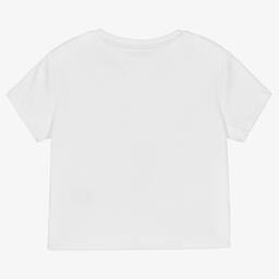 Tommy Hilfiger-Белая хлопковая футболка | Childrensalon Outlet
