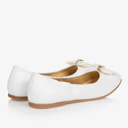 Tommy Hilfiger-Teen Girls White Faux Leather Shoes | Childrensalon Outlet