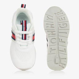 Tommy Hilfiger-Белые кроссовки с флагом | Childrensalon Outlet