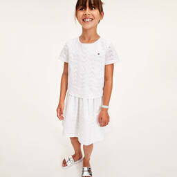 Tommy Hilfiger-Белое платье для подростков | Childrensalon Outlet