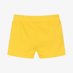 Tommy Hilfiger-طقم شورت تينز بناتي قطن لون أصفر | Childrensalon Outlet