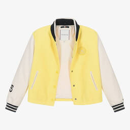 Tommy Hilfiger-Teen Girls Yellow Varsity Jacket | Childrensalon Outlet