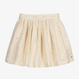 Tommy Hilfiger-Teen Ivory & Gold Skirt | Childrensalon Outlet