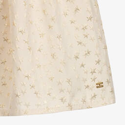 Tommy Hilfiger-Teen Ivory & Gold Skirt | Childrensalon Outlet