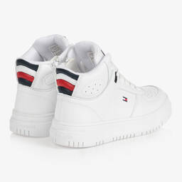 Tommy Hilfiger-Teen White High-Top Trainers | Childrensalon Outlet