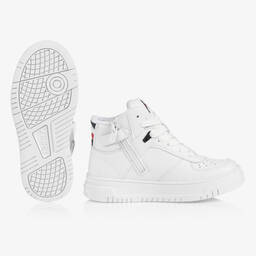 Tommy Hilfiger-Teen White High-Top Trainers | Childrensalon Outlet