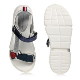 Tommy Hilfiger-صندل تينز بناتي لون أبيض وأحمر | Childrensalon Outlet