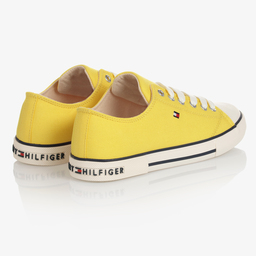 Tommy Hilfiger-حذاء ترينرز كانفاس لون أصفر | Childrensalon Outlet