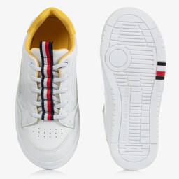 Tommy Hilfiger-Белые кроссовки из искусственной кожи | Childrensalon Outlet