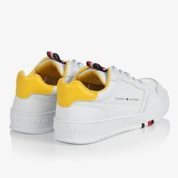 Tommy Hilfiger-Белые кроссовки из искусственной кожи | Childrensalon Outlet