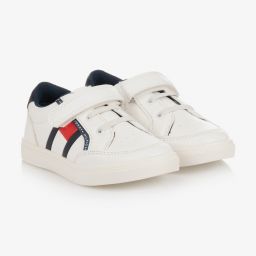 Tommy Hilfiger-Белые кроссовки с флагом | Childrensalon Outlet