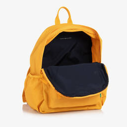 Tommy Hilfiger-Желтый рюкзак с синим логотипом (35см) | Childrensalon Outlet