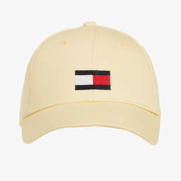 Tommy Hilfiger-Желтая хлопковая бейсболка с флагом | Childrensalon Outlet