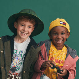 Tommy Hilfiger-Желтая вязаная шапка с флагом | Childrensalon Outlet