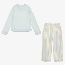 Turquaz-Boys Soft Sky Striped Sleepwear | Childrensalon Outlet