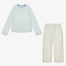 Turquaz-Boys Soft Sky Striped Sleepwear | Childrensalon Outlet