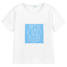 Turquaz-White & Blue Rhino T-Shirt | Childrensalon Outlet