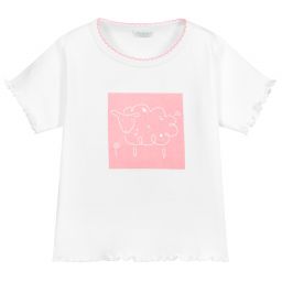 Turquaz-White & Pink Sheep T-Shirt | Childrensalon Outlet