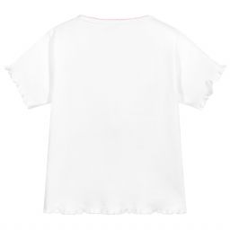 Turquaz-White & Pink Sheep T-Shirt | Childrensalon Outlet