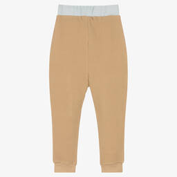 Turtledove London-Beige Organic Cotton Joggers | Childrensalon Outlet