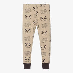 Turtledove London-Beige Organic Cotton Leggings | Childrensalon Outlet