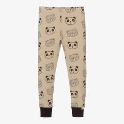 Turtledove London-Beige Organic Cotton Leggings | Childrensalon Outlet