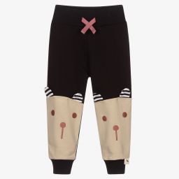 Turtledove London-Black & Beige Joggers | Childrensalon Outlet