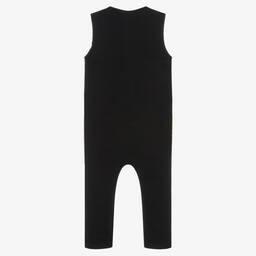 Turtledove London-Black Organic Cotton Jumpsuit | Childrensalon Outlet