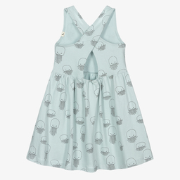 Turtledove London-Blue Organic Cotton Dress | Childrensalon Outlet